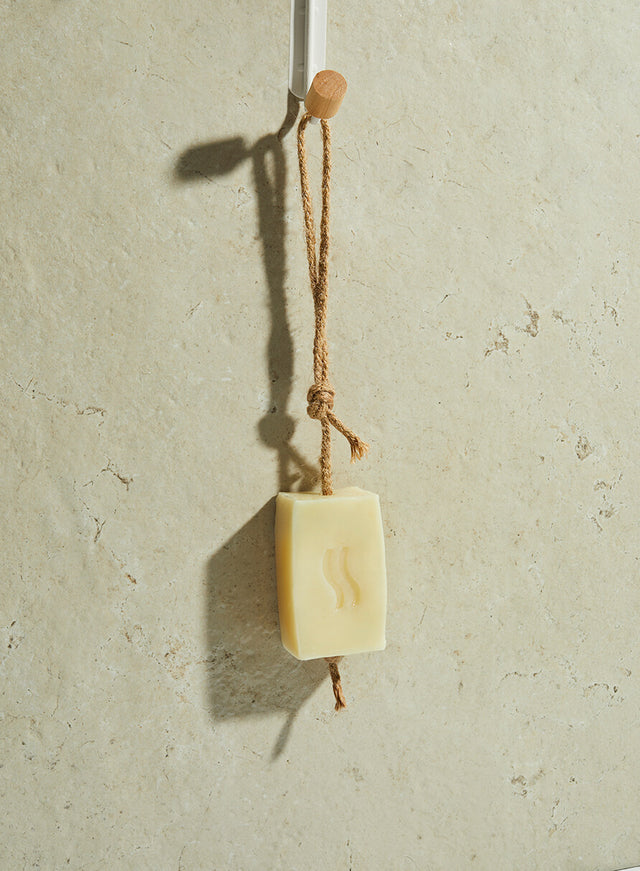 shampoo bar on a rope